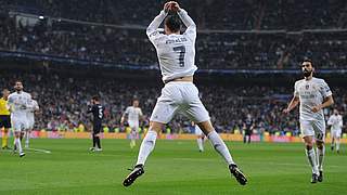 Bricht Torrekorde dank Torschusstraining: Superstar Cristiano Ronaldo von Real Madrid © 2015 Getty Images
