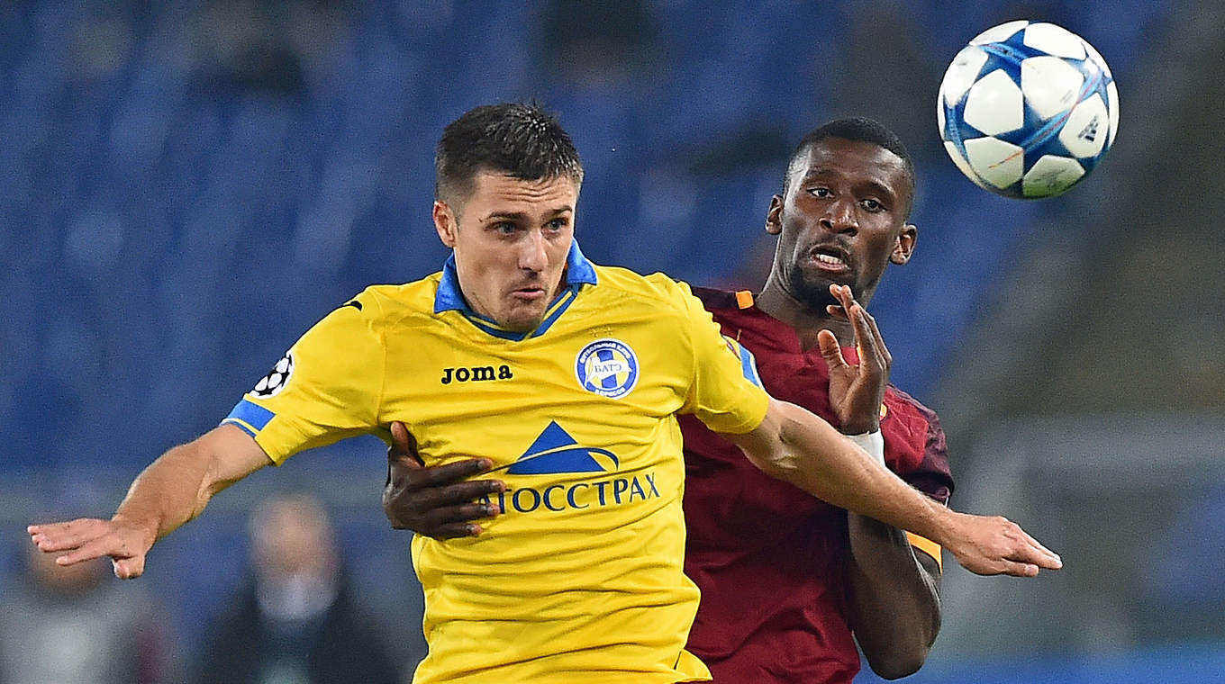 Antonio Rüdiger and AS Roma are through to the round of 16 © AFP/Getty Images