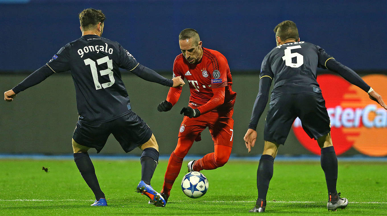 Franck Ribéry made his first start in nine months.  © 2015 Getty Images