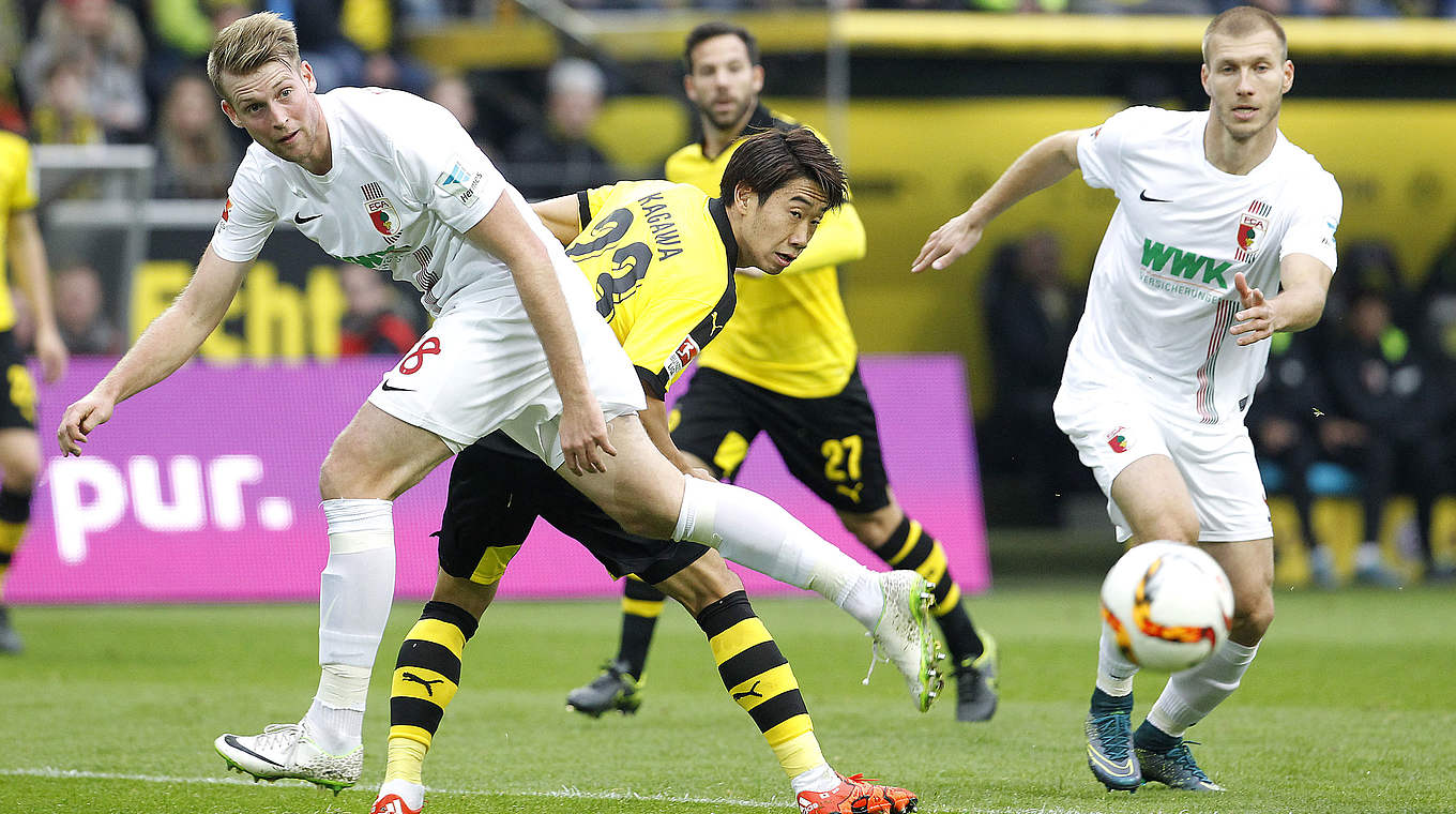 Bundesligaduell im DFB-Pokalachtelfinale: Augsburg trifft auf den Zweiten Dortmund © 2015 Getty Images