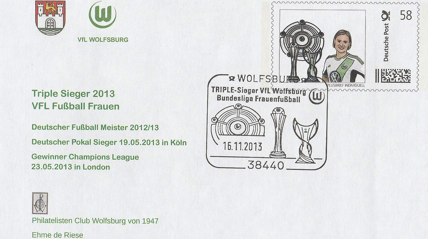 Diese Sonderbriefmarke MM war 2013 mit Sonderstempel auf einem extra Briefumschlag erhältlich
 © privat
