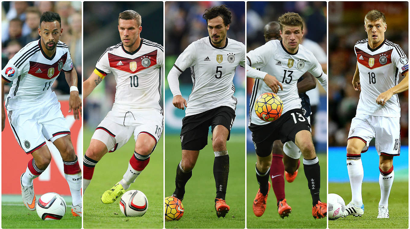 Bellarabi, Podolski, Hummels, Müller and Kroos  © Getty Images