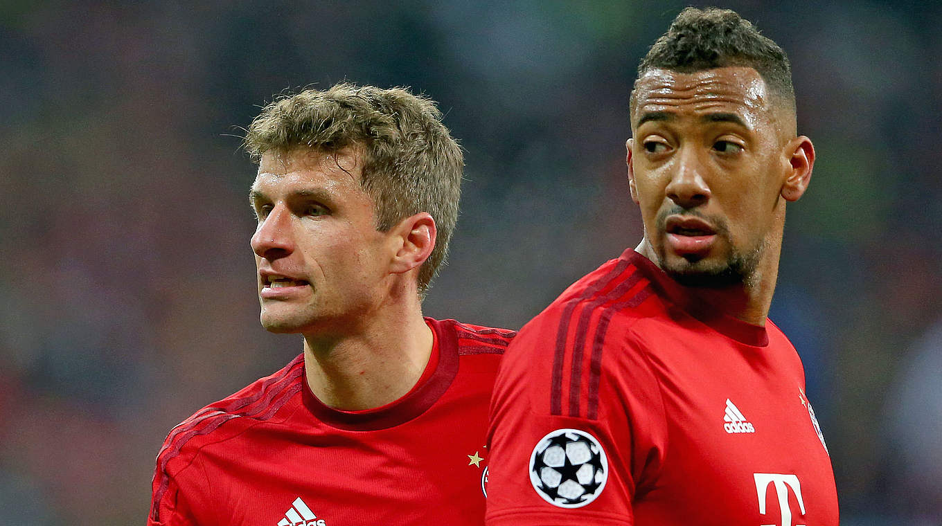 Müller and Boateng will continue to play for the Bundesliga champions   © 2015 Getty Images