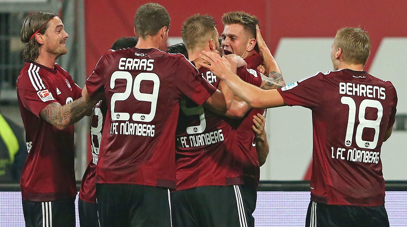 Weiter in der Erfolgsspur: der 1. FC Nürnberg © 2015 Getty Images
