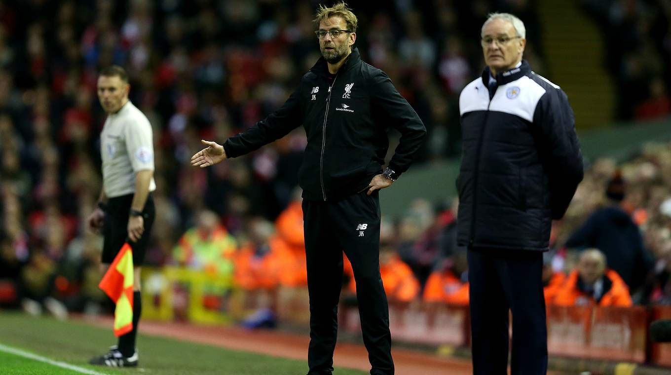 Jürgen Klopp handed Claudio Ranieri's side just their second defeat of the season © 2015 Getty Images