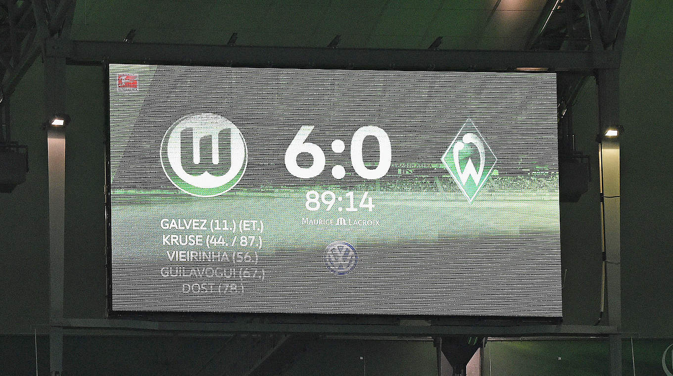 13. Spieltag: VfL Wolfsburg - SV Werder Bremen 6:0 (2:0): Zuhause sind die Wölfe eine Macht. Die Werderaner finden im gesamten Spielverlauf kein Mittel gegen die schnellen Außenbahnspieler und verlieren auch in der Höhe verdient. © 2015 Getty Images