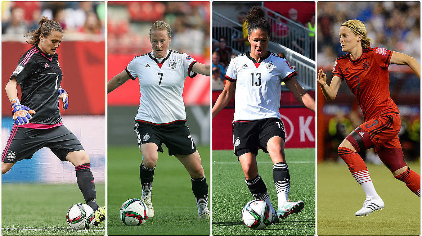 Nadine Angerer, Melanie Behringer, Celia Sasic and Saskia Bartusiak © ©Getty Images