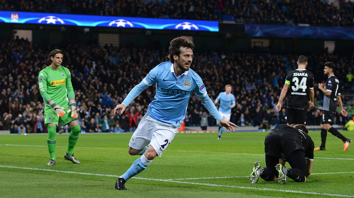 Konnte Manchester City früh in Führung bringen: Der Spanier David Silva. © 2015 Getty Images