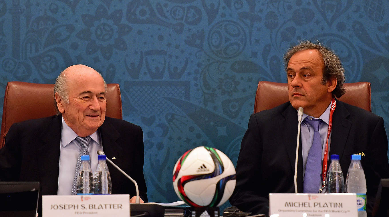 Von der FIFA-Ethikkommission gesperrt: Joseph S. Blatter und Michel Platini (v.l.) © Getty Images