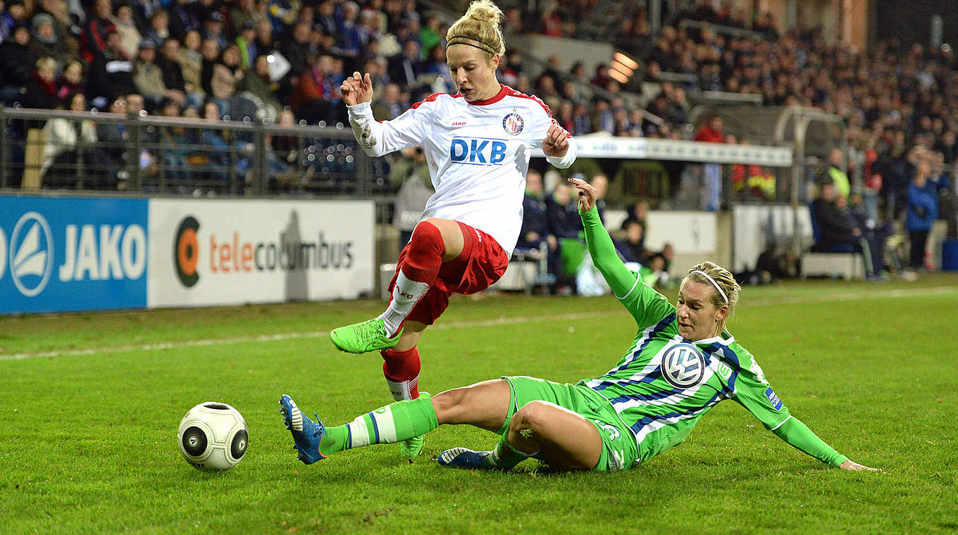 Huth (l.) zur Allianz Frauen-Bundesliga: "Es gibt kaum noch richtig klare Siege" © Jan Kuppert