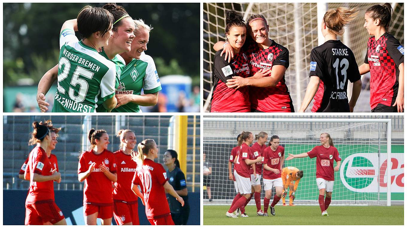 Zweimal Viertelfinale: Bundesligaduell in Bremen, Zweitligist gegen Freiburg © Getty Images/imago/DFB