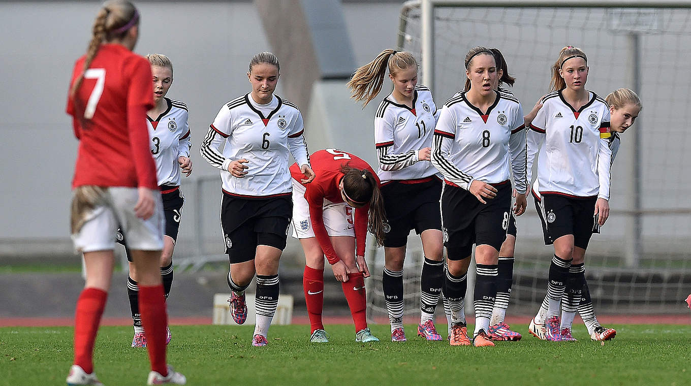 Erfolgreich gegen die englische Auswahl: die U 17-Juniorinnen © Getty Images
