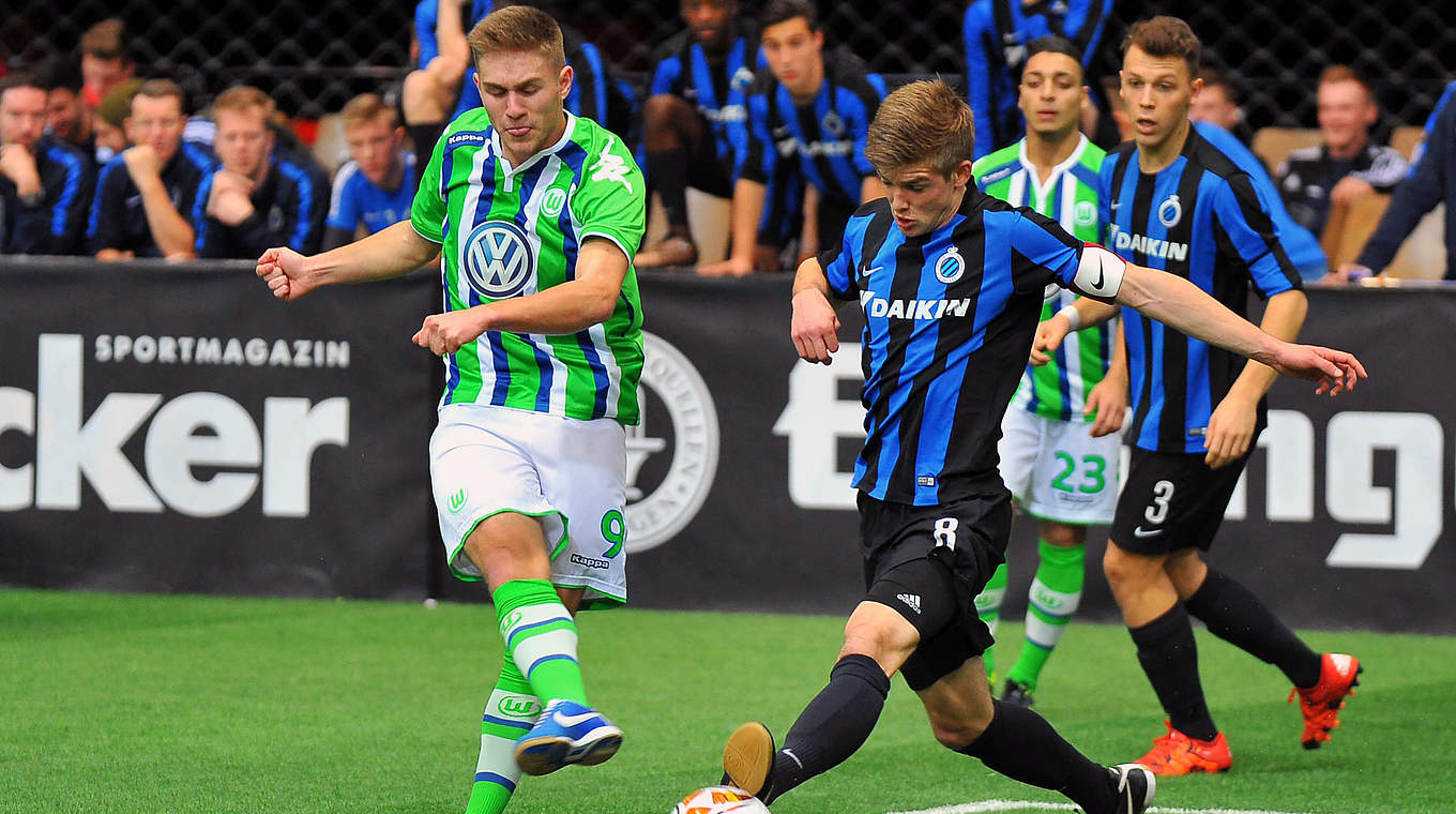 Trifft doppelt im Spiel um Platz drei: Wolfsburgs U 19-Nationalspieler Leandro Putaro © imago/Hartenfelser