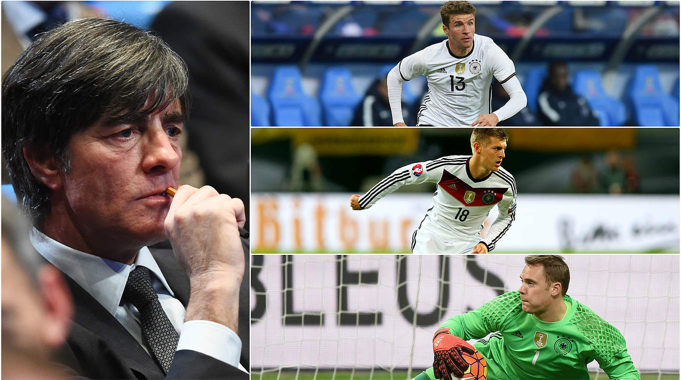 Bei der Weltfußballer-Wahl: Joachim Löw (l.) votierte für drei seiner Weltmeister © Bongarts/GettyImages/DFB