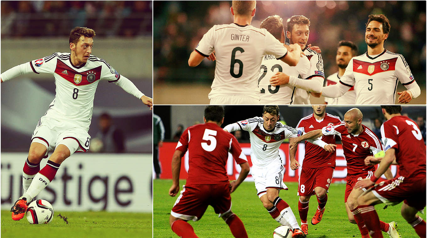 93 Kilometres, 612 Passes, 51,000 votes: Özil is Player of the Year 2015 © Bongarts/GettyImages/DFB/imago