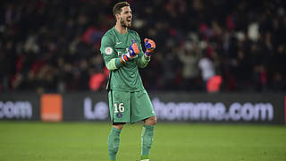 Kevin Trapp claimed his first league title with PSG on Sunday © imago/PanoramiC