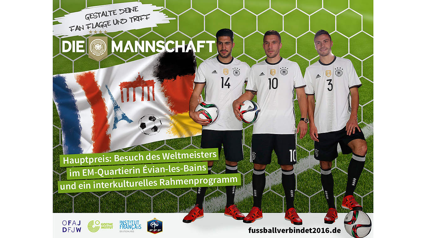 Gewinnchance bis zum 25. März 2016: der Jugendwettbewerb zur EURO 2016 © DFB