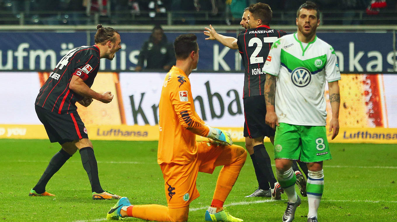 Trifft in der Nachspielzeit: Alexander Meier © 2016 Getty Images