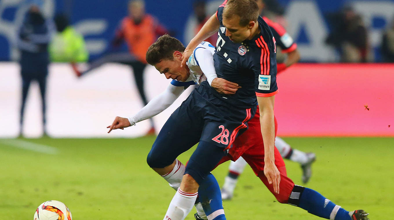 Badstuber (v.): "Es war ein aggressiver Fight, Hamburg hat es uns nicht einfch gemacht" © 2016 Getty Images