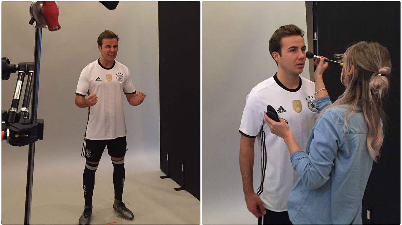 Erlaubt DFB.de einen Blick hinter die Kulissen: Mario Götze © DFB