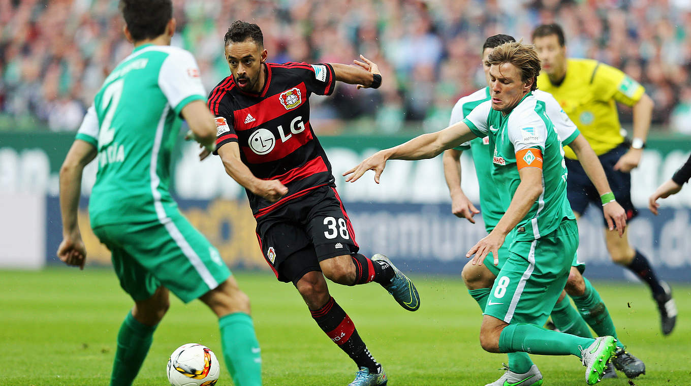 Werder face Bayer Leverkusen in the DFB Cup on Tuesday night © 2015 Getty Images