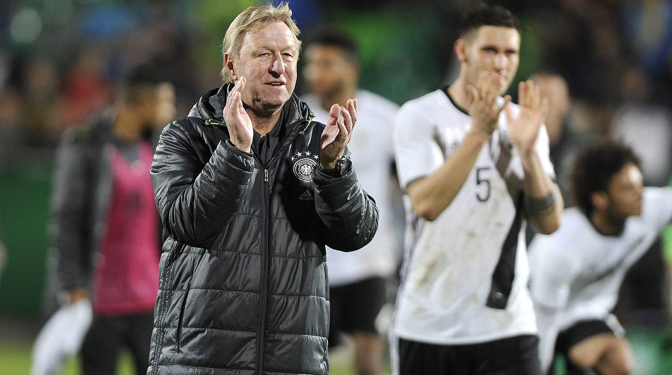 Hrubesch's U21 side are well on the way to qualifying for EURO 2017 © imago/Sven Simon
