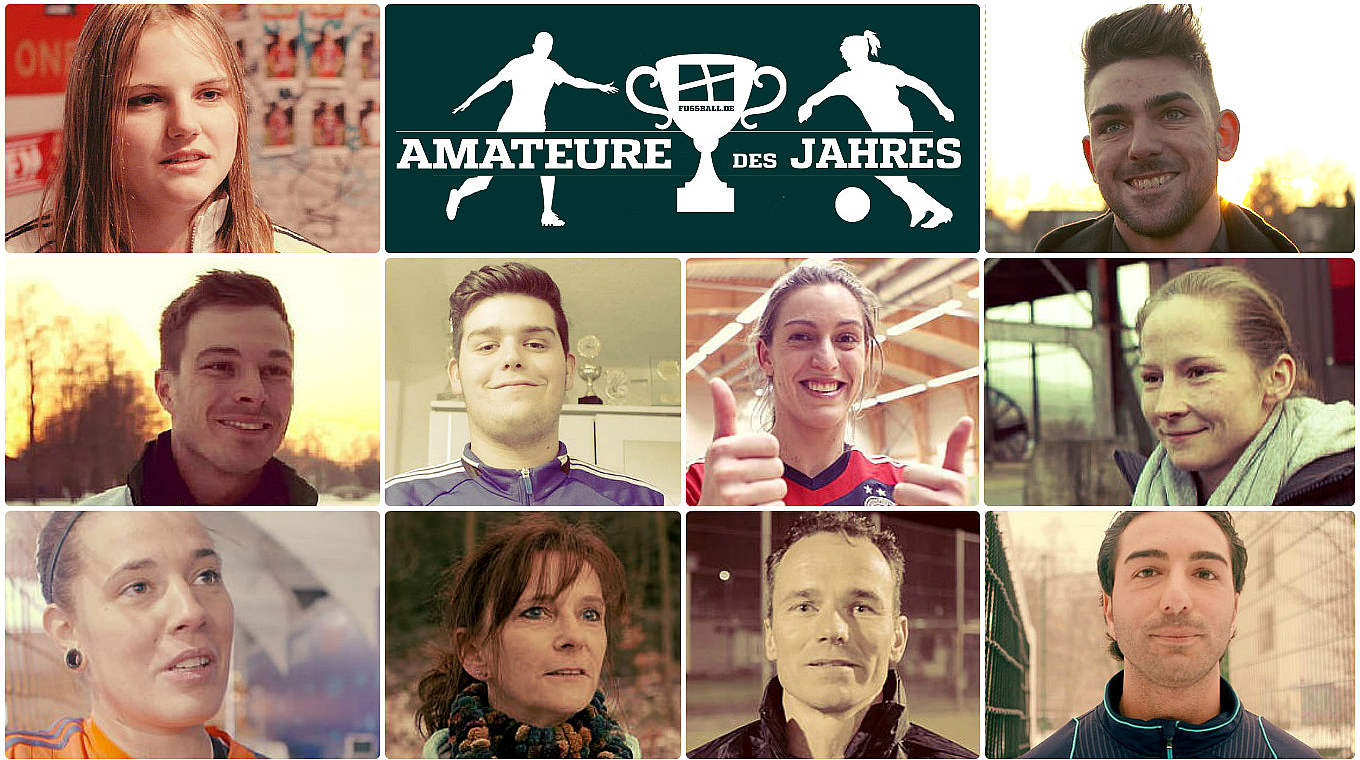 Die zehn Kandidaten für die "Amateure des Jahres" auf einen Blick © FUSSBALL.DE