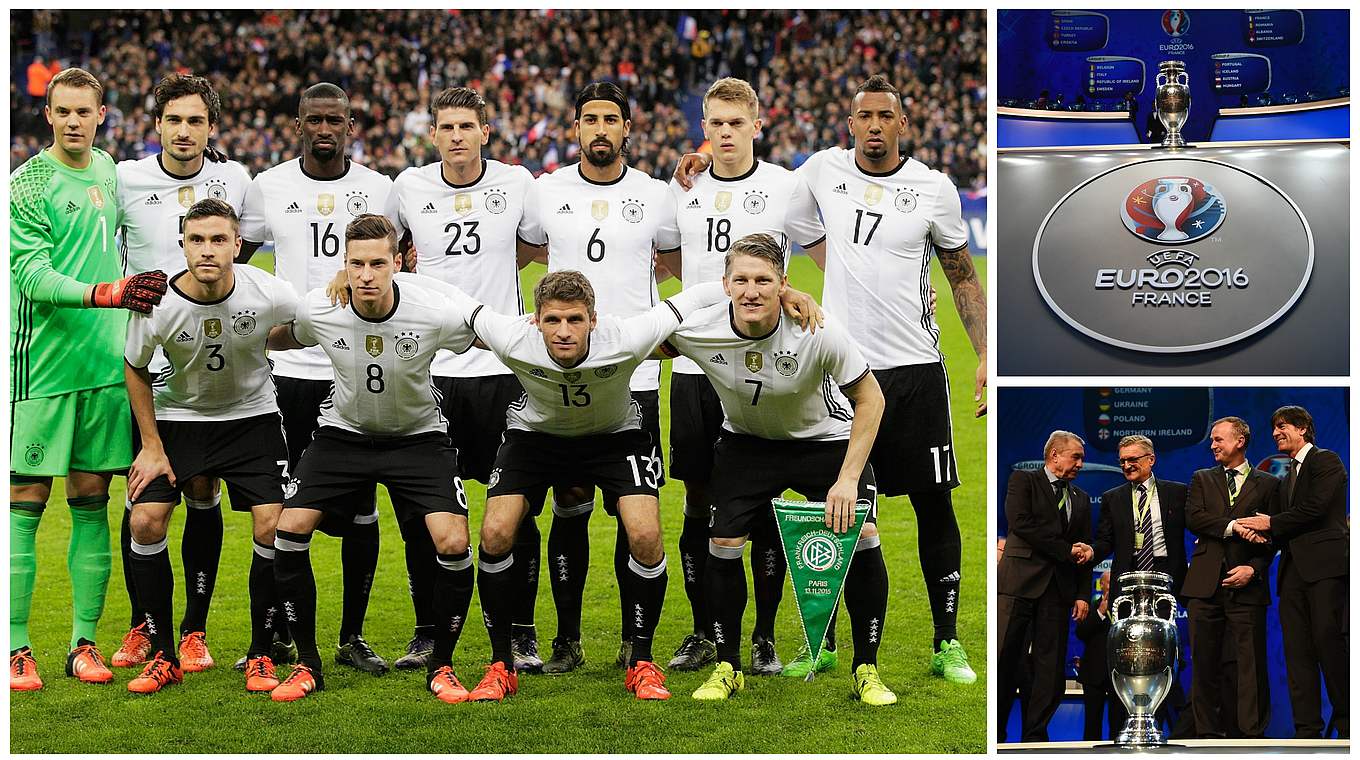 Als Weltmeister zur EM: Bundestrainer Joachim Löw und die Mannschaft © GettyImages/DFB