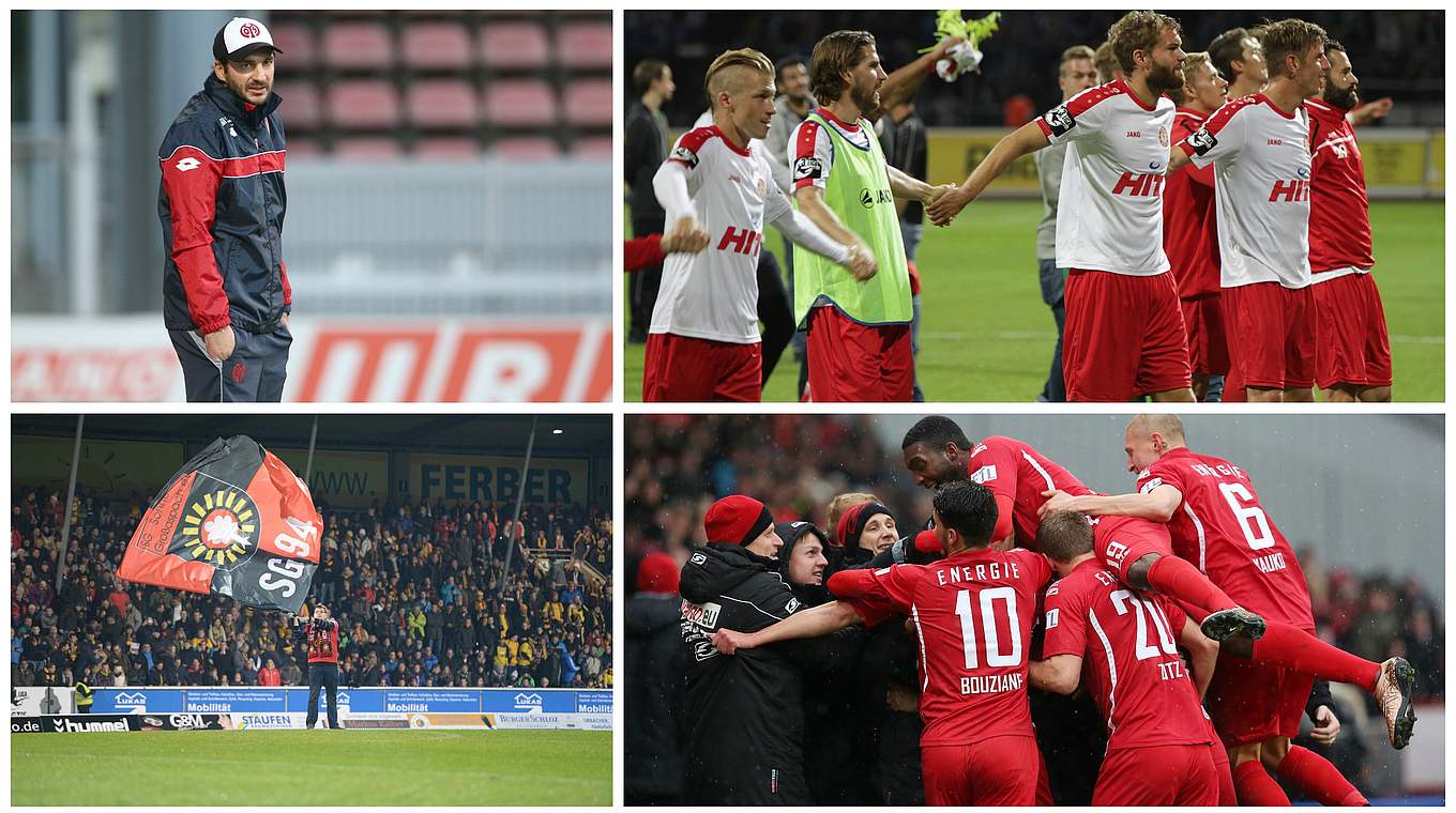 Quartett ohne Ausflug gen Süden: Mainz II, Großaspach, Köln und Cottbus © DFB/Getty Images