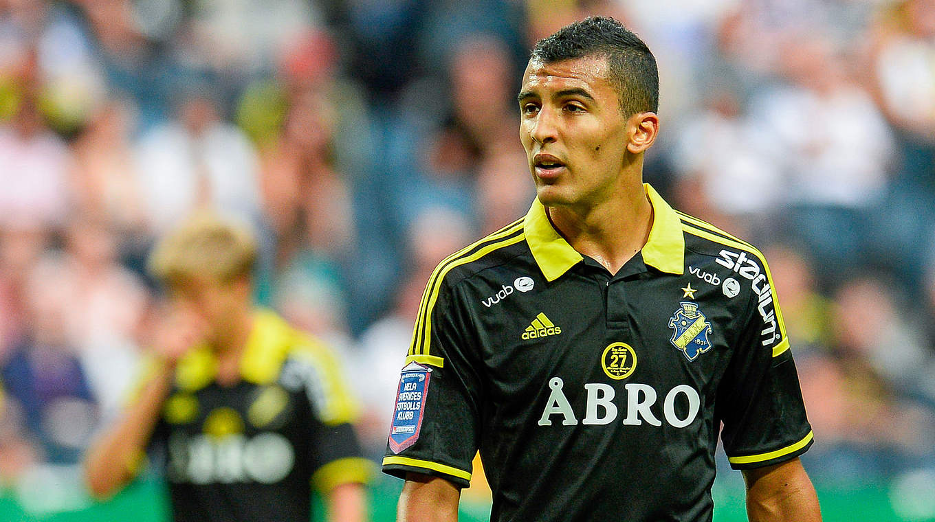 Zweite Offensivverstärkung für den HSV: der schwedische Nationalspieler Nabil Bahoui © 2014 AFP
