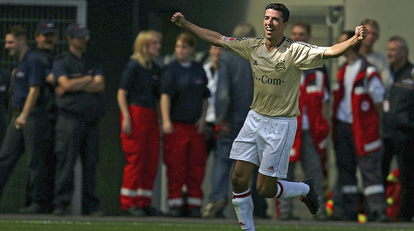 Hattrick beim höchsten Auswärtssieg der Bayern in Leverkusen: Roy Makaay 2005 © 2005 Getty Images