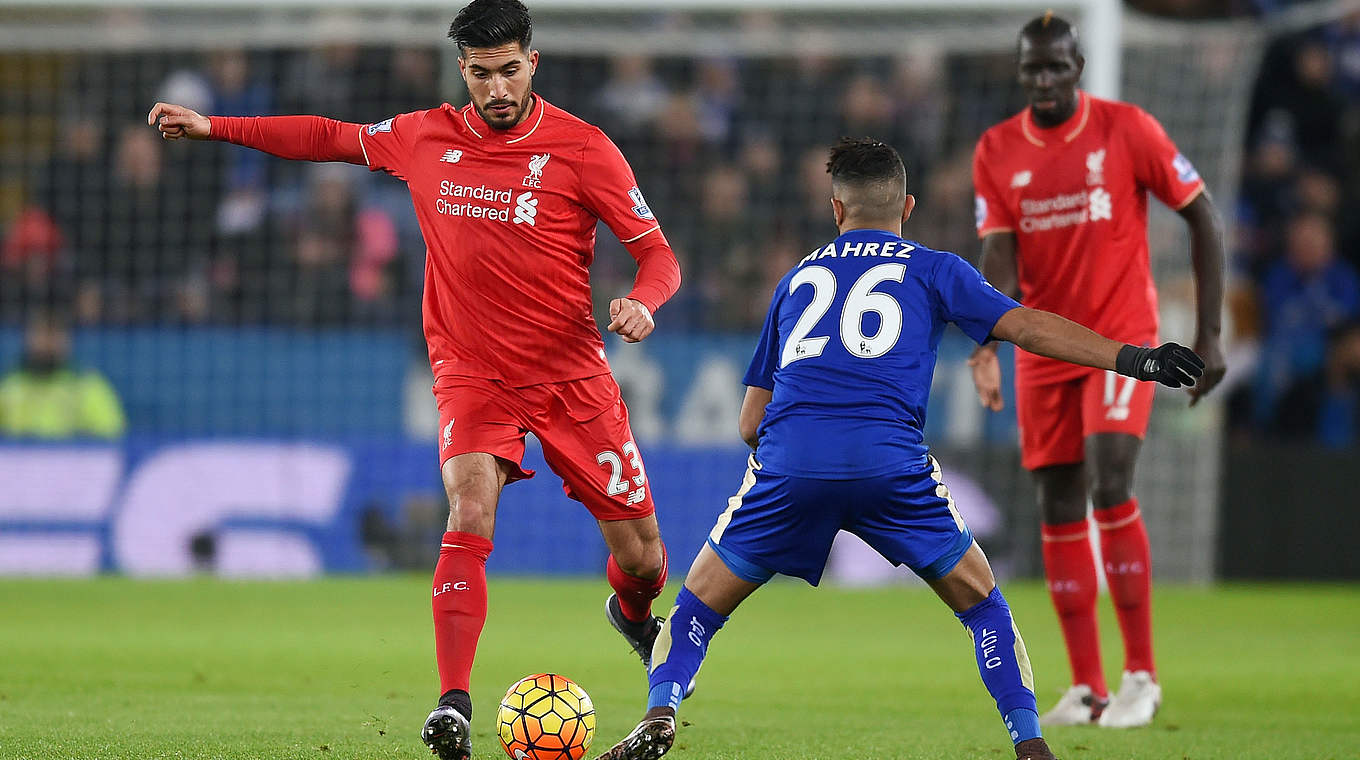 Setback in fight for top-four places for Liverpool and Germany international Emre Can (l.)  © 2016 Getty Images