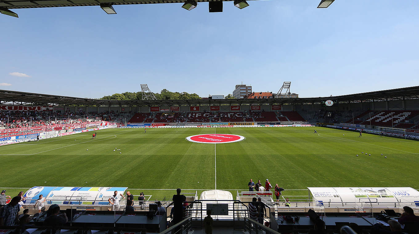 Wird einmal mehr gut besucht sein: Erdgas Sportpark in Halle © 2015 Getty Images