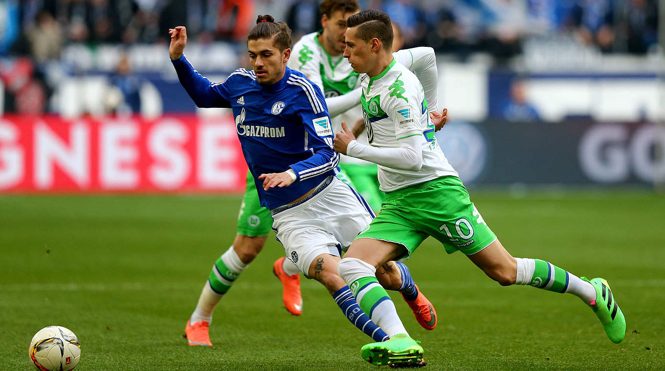 Julian Draxler on his return to Gelsenkirchen © 2016 Getty Images