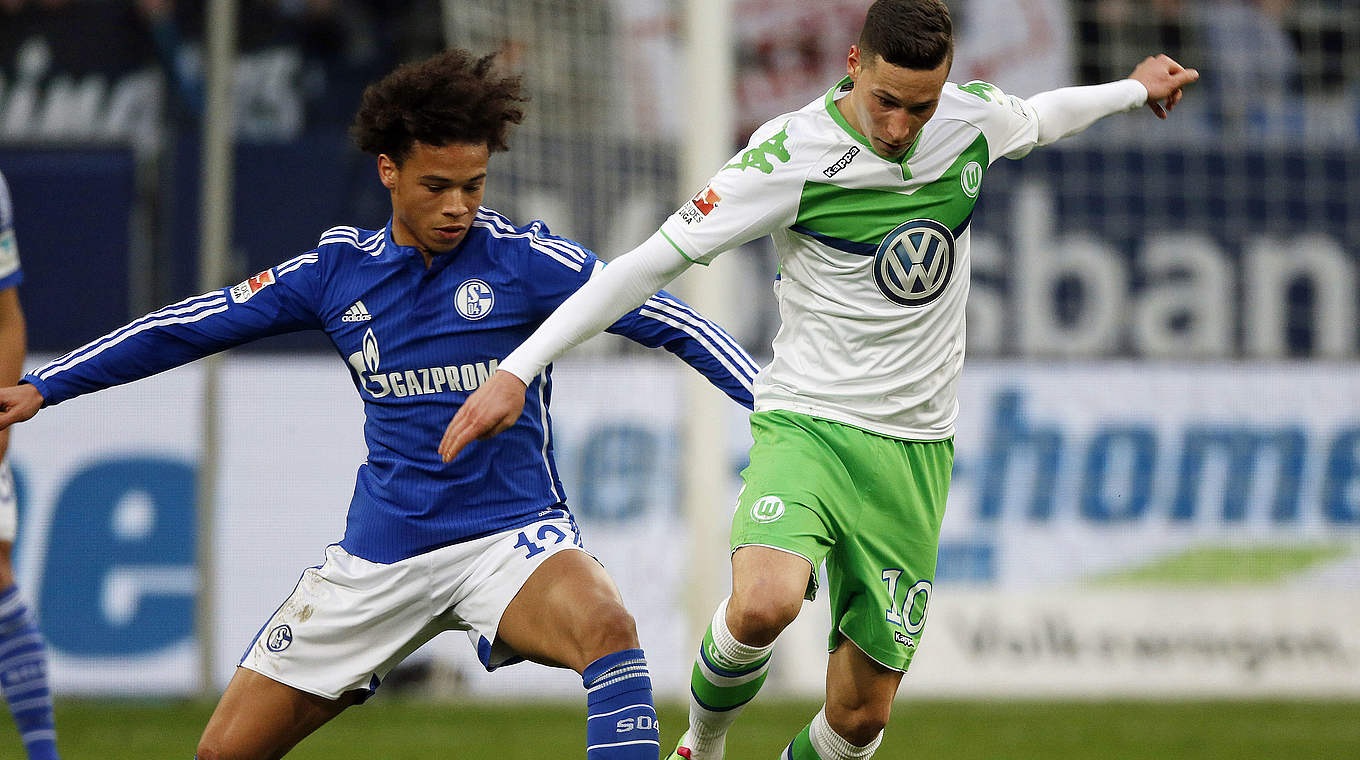 Julian Draxler against his former teammate Leroy Sané © AFP/GettyImages