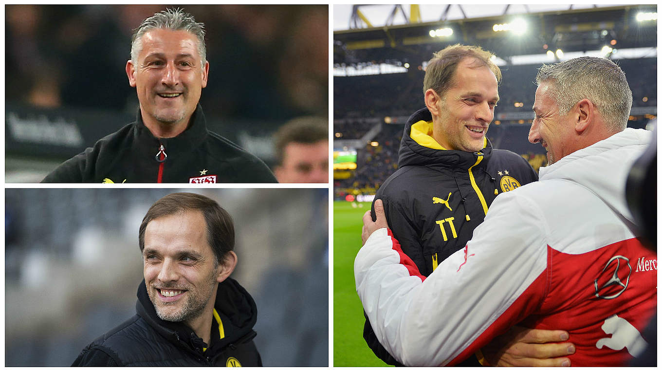 Vorgänger und Nachfolger in Mainz, nun Gegner im DFB-Pokal: Kramny (o.) und Tuchel © 2016 Getty Images