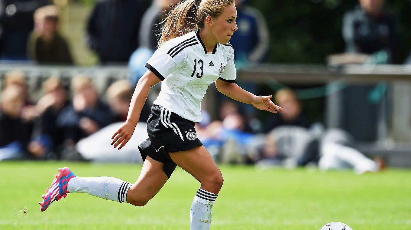 Beste Torschützin der U 16: Die Potsdamerin Gina Chmielinski ist gegen Österreich dabei © 2015 Getty Images