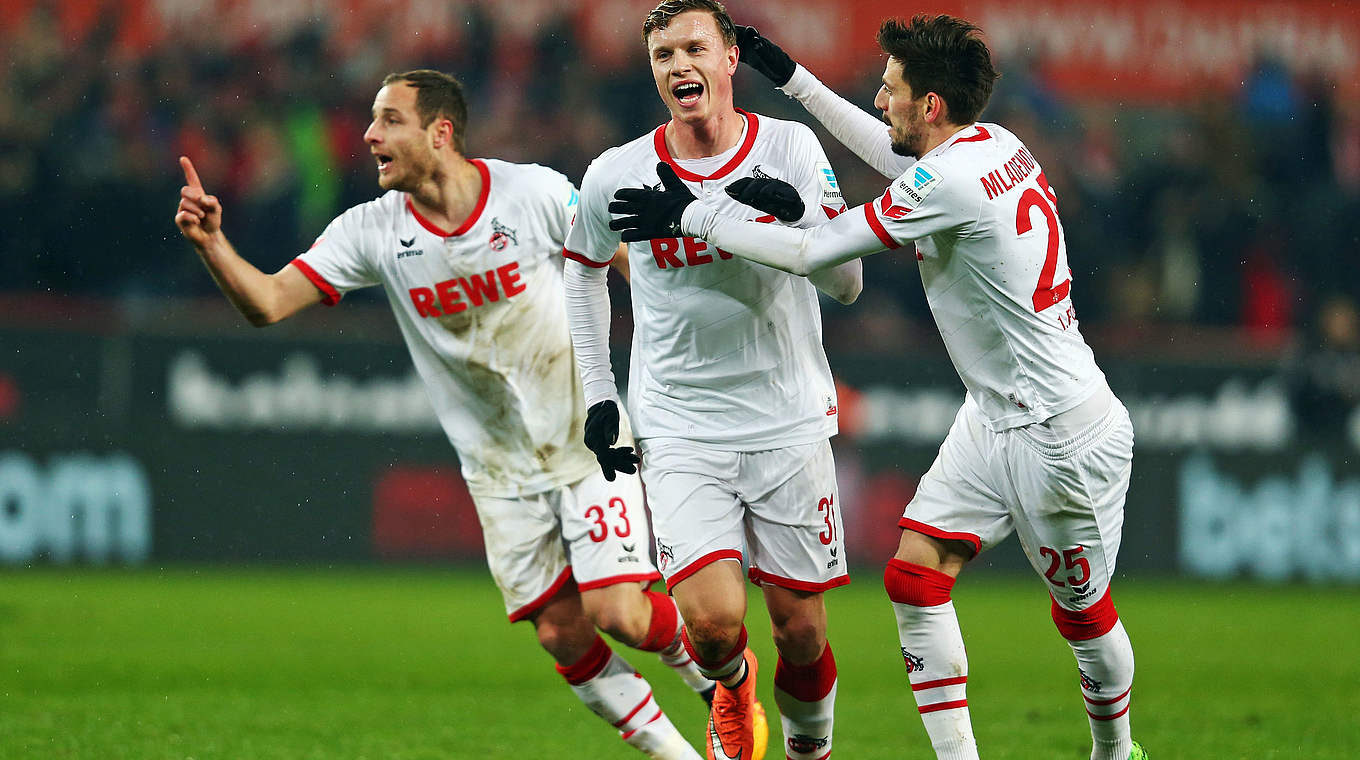 Brachte den FC zurück ins Spiel: Yannick Gerhardt (M.), Torschütze des 1:1 © 2016 Getty Images