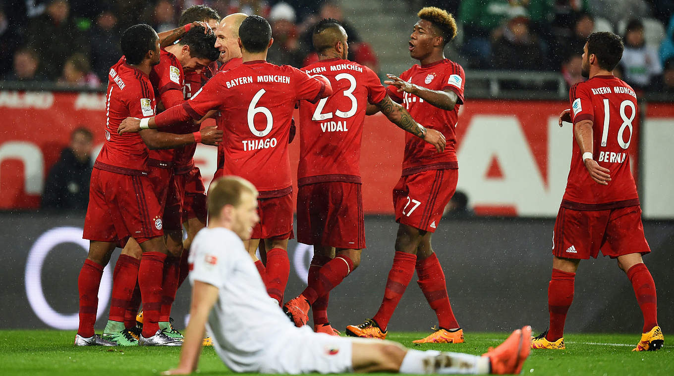 Wieder Lewandowski: Bayern gewinnt in Augsburg © 2016 Getty Images