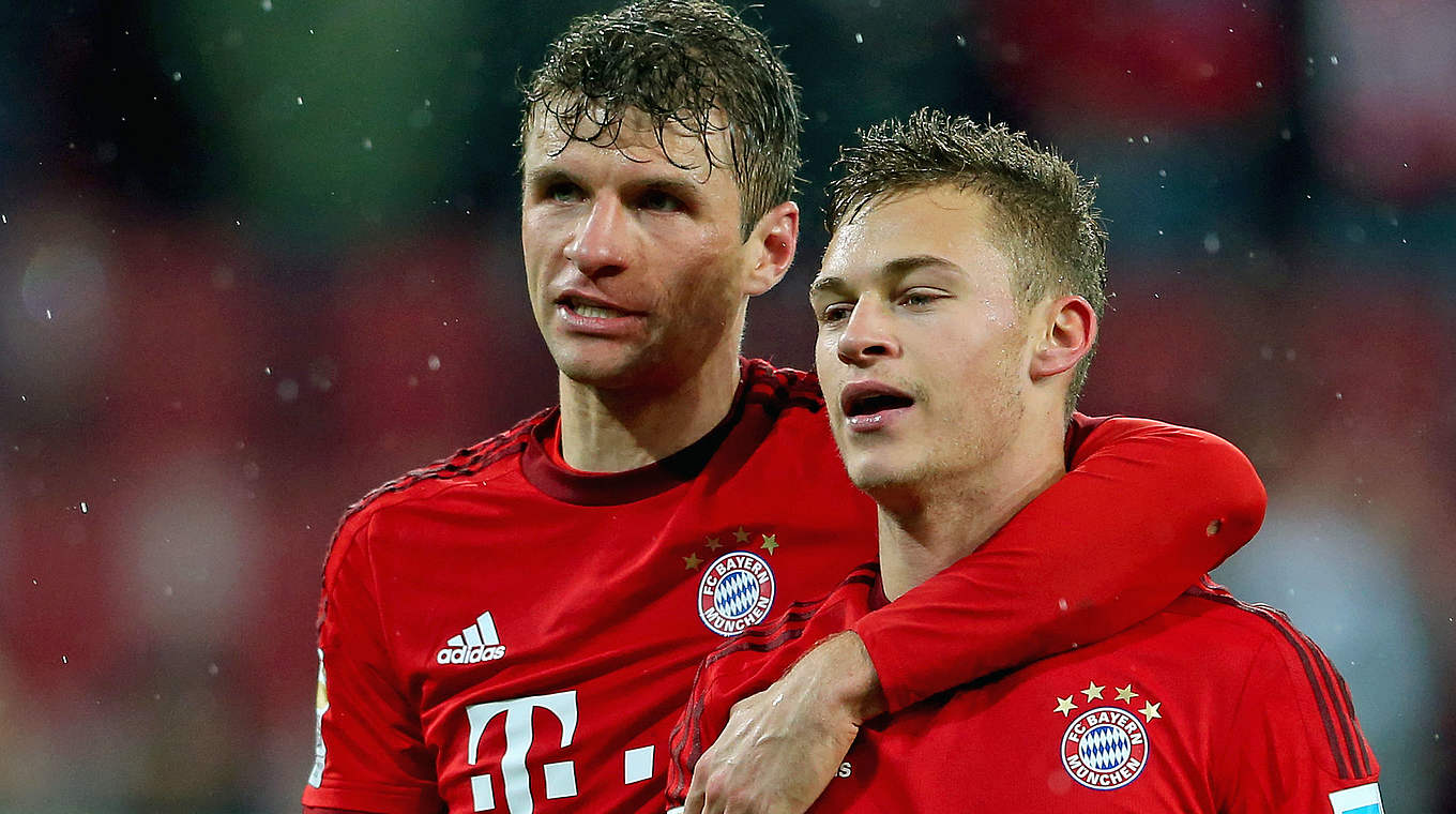 Müller zur Leistung von Kimmich (r.) und Alaba: "Zweikampfstark, engagiert, schnell" © 2016 Getty Images