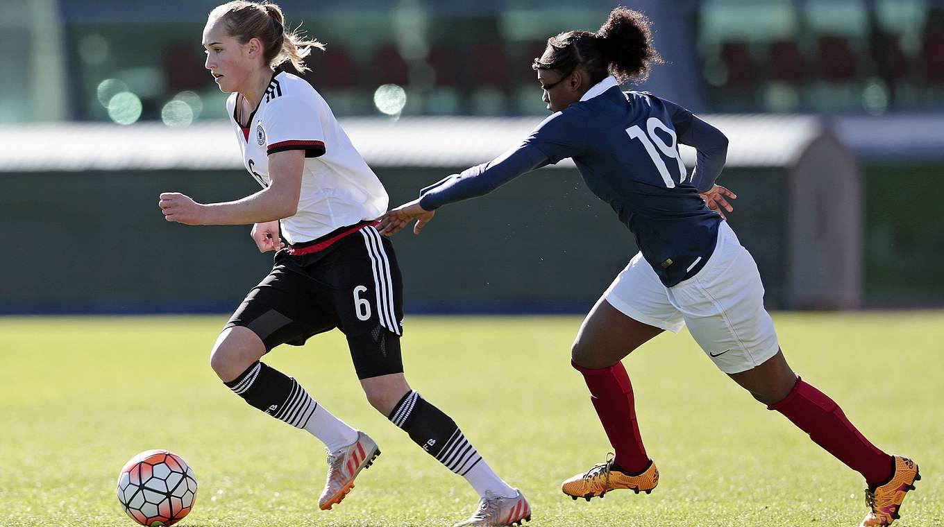 Den Gegenspielerinnen stets einen Schritt vorraus: Sydney Lohmann (l.) © 2016 Getty Images