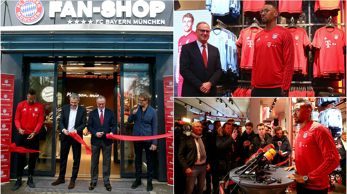 Boateng at the fan shop opening: "I am feeling positive" © Getty/DFB