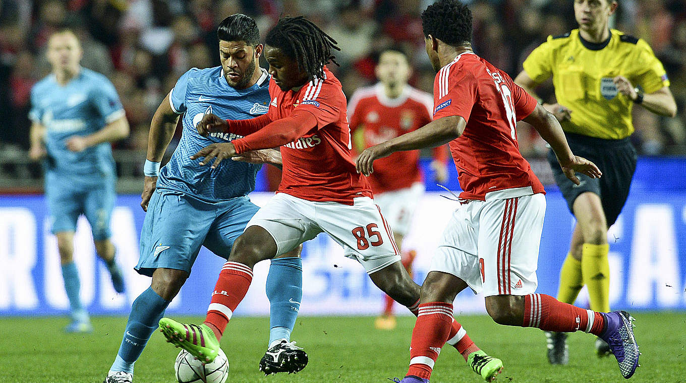 Benfica scored late to claim the win against Zenit © AFP/Getty Images