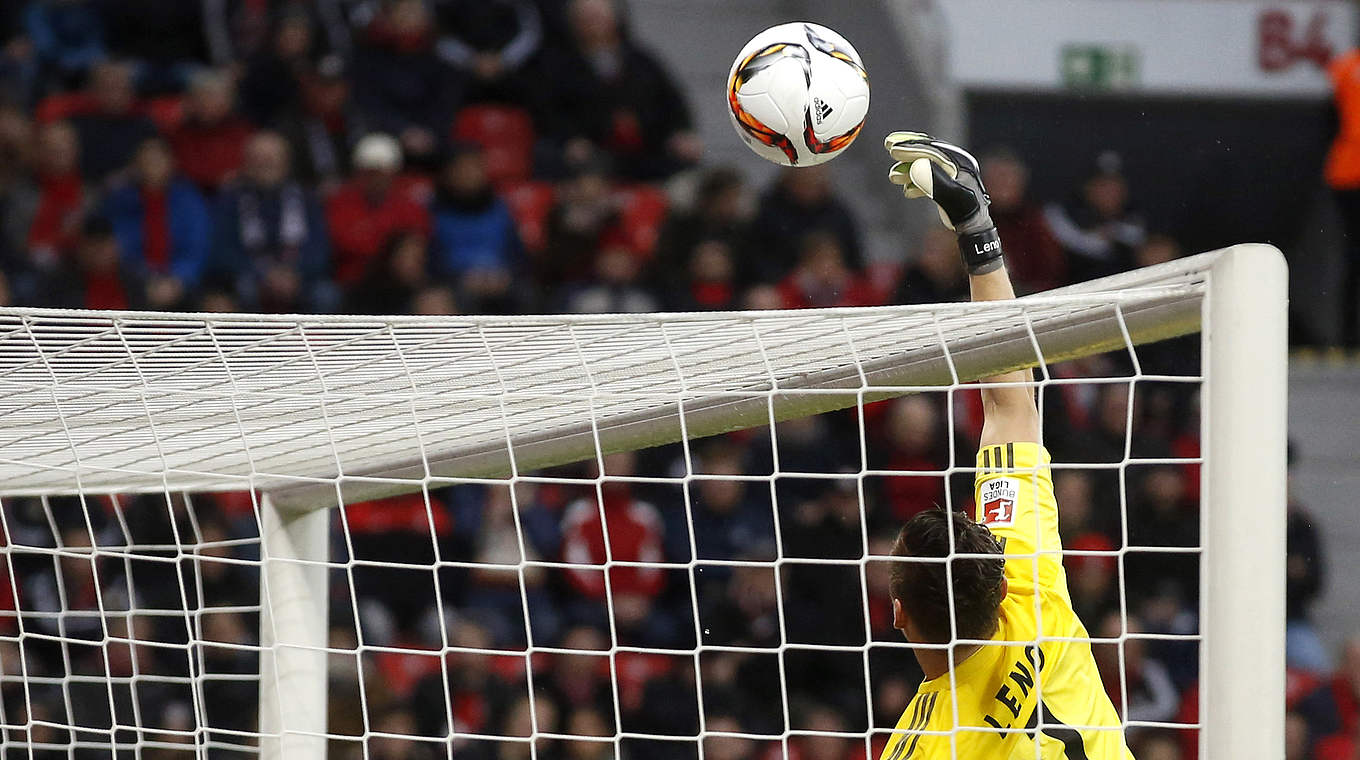 Hielt seinen Kasten insbesondere in der BayArena zuletzt sauber: Bernd Leno © 2016 Getty Images