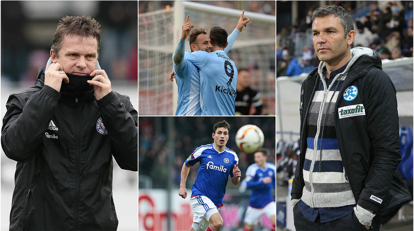 Der Auftakt des 26. Spieltages: Die Stuttgarter Kickers empfangen Holstein Kiel © DFB/Getty Images