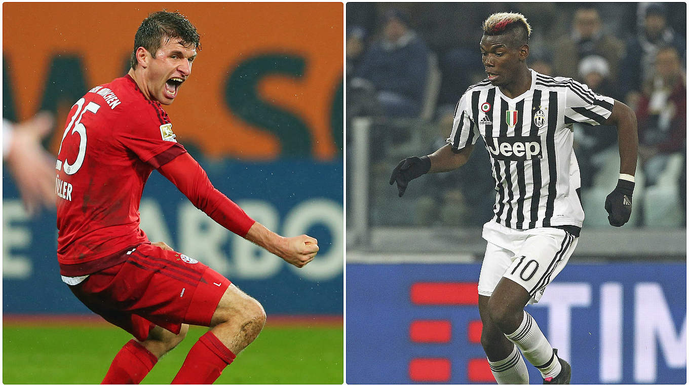 Pogba (r.) über Müller: "Er ist immer da und macht den Unterschied" © Getty Images/DFB