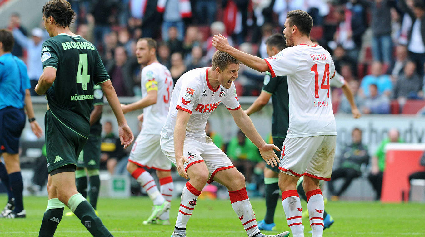 Im Hinspiel konnte Köln jubeln: 1:0 gegen Gladbach © imago/Uwe Kraft