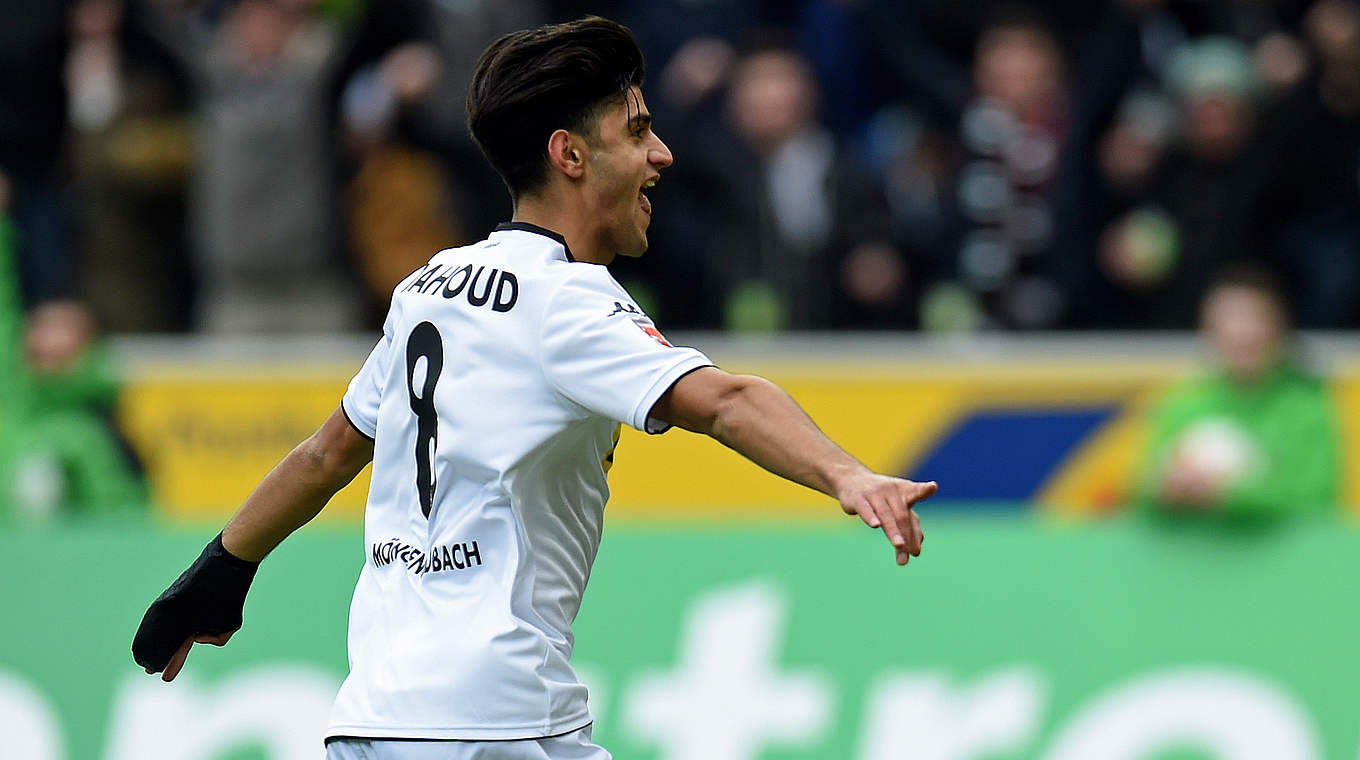 Mo Dahoud scored the only goal in the Rhine Derby for Borussia.  © 