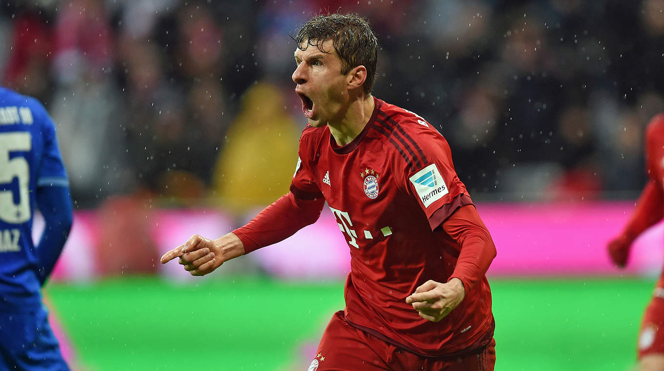 Thomas Müller helped overturn a 1-0 deficit in FC Bayern's home tie against Darmstadt.  © 
