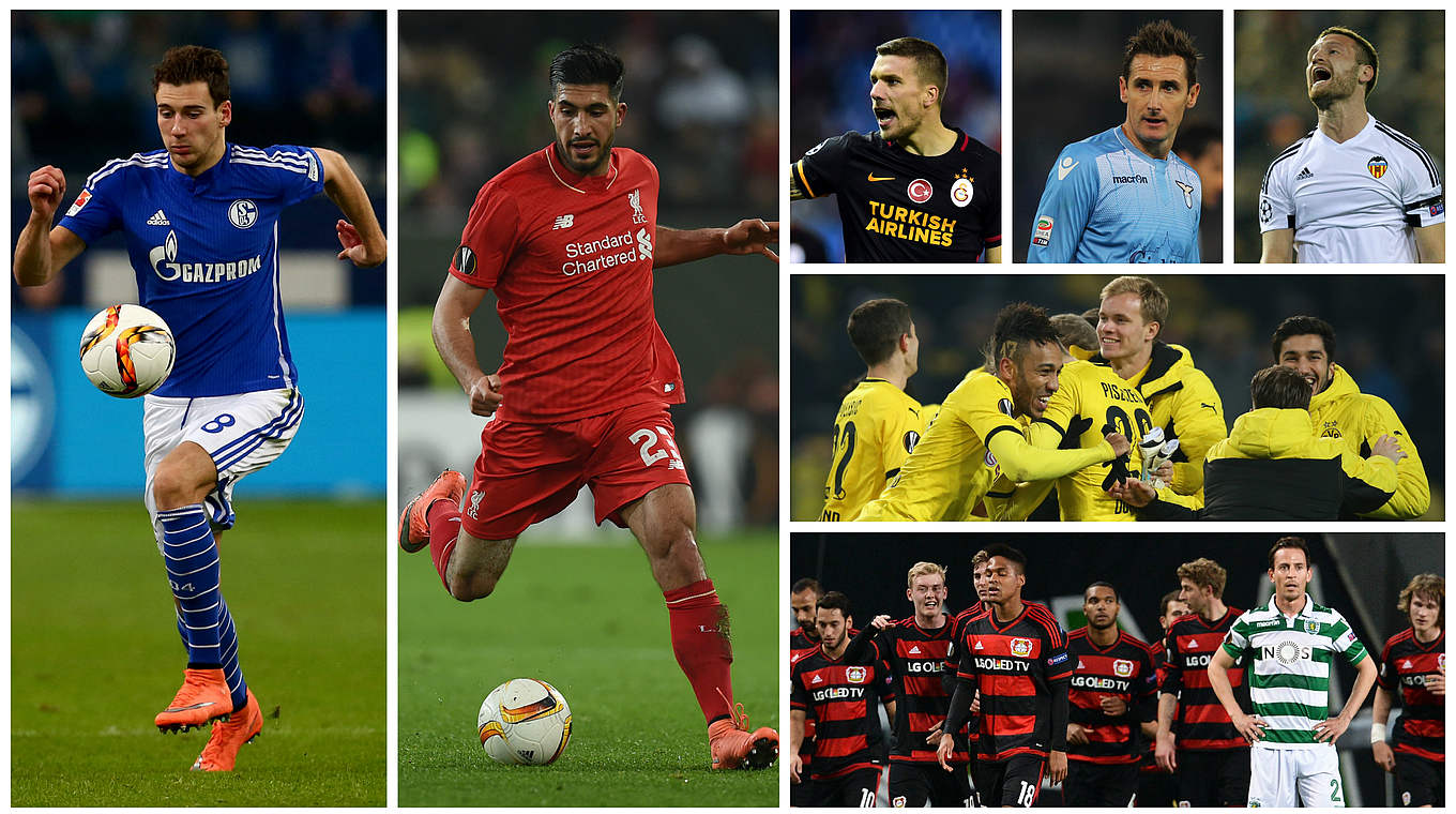 Lots of Germany internationals will be playing in the Europa League tonight © AFP/Getty Images/DFB
